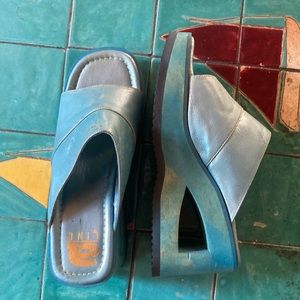 Y2K platform wedge heels